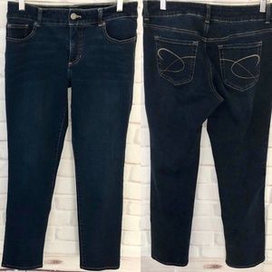 Chicos Jeans Slim Leg Style So Slimming . Blue. Size 0.5, corresponds to…